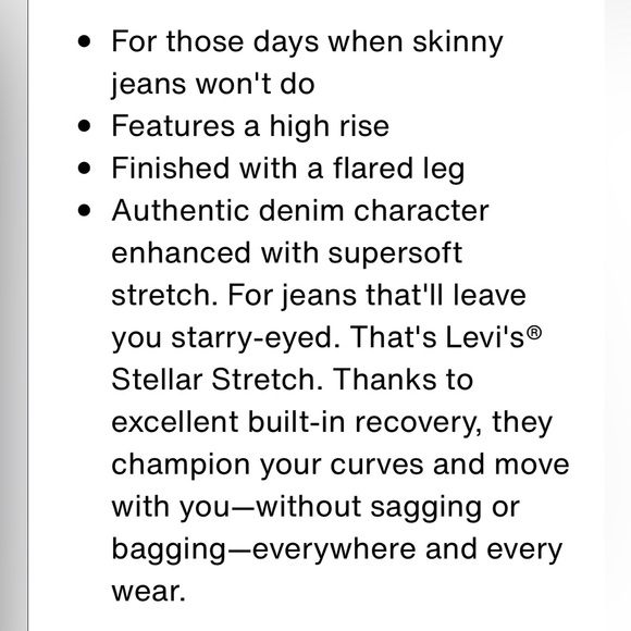 NWT Levi 726 high rise flare corduroy pants - Picture 9 of 11